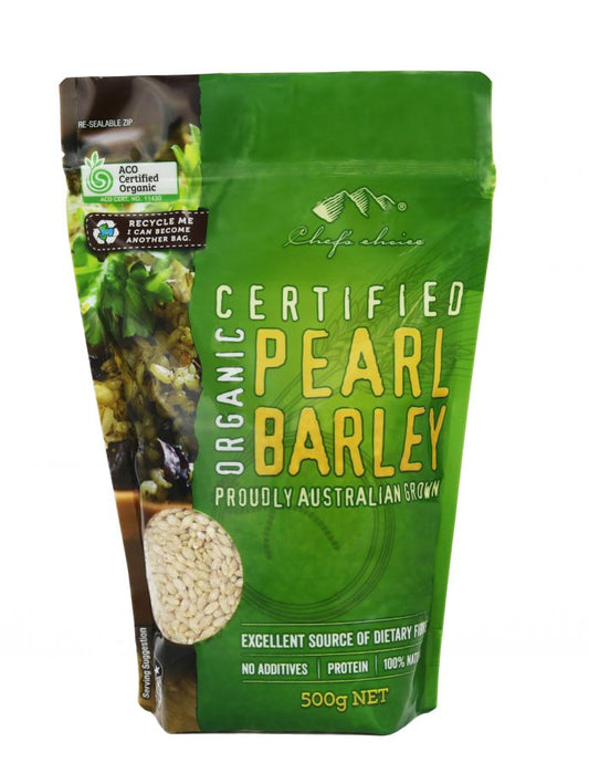Chef's Choice Organic Pearl Barley (500g)