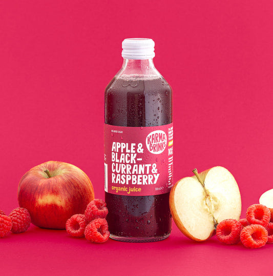 Apple, Blackcurrant & Raspberry Organic Juice (12 x 300ml)