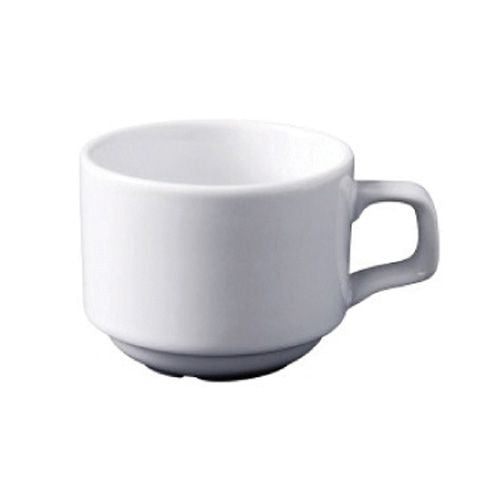 Superwhite Tea Cup Stackable 200ml/7oz - Each