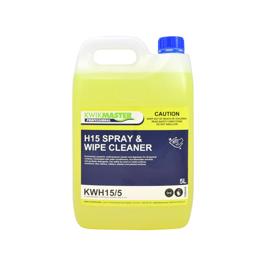 Kwikmaster H15 Spray And Wipe Cleaner 5L - Each