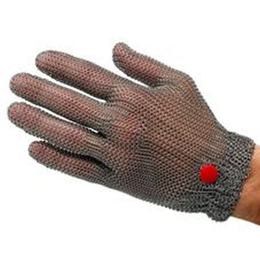 Glove Manu Mesh Wilco Stainless Steel Red Medium - Each