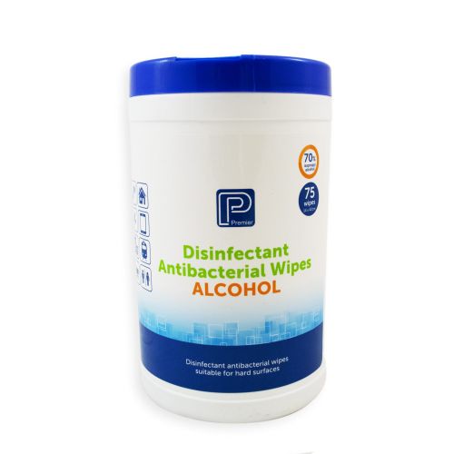 Premier Alcohol Wipes Canister 752 - CT of 12
