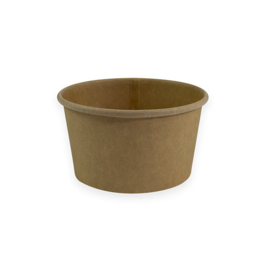 Sustain Paper Round Bowl/Container Kraft Brown 12oz 115mm - CT/500