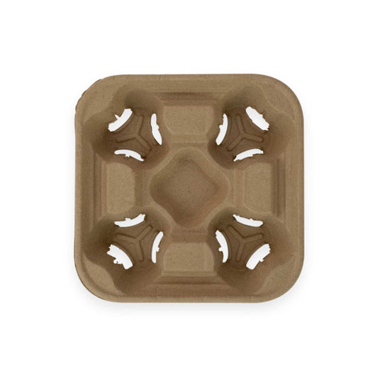 Sustain Pulp Drink Tray, 4-Cup, Moulded - CT/300