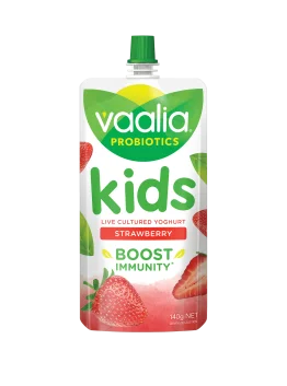 Vaalia Kids Probiotic Yoghurt Pouch Strawberry (140g)