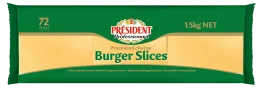 Président Professionnel Burger Cheese Slices (1.5kg)
