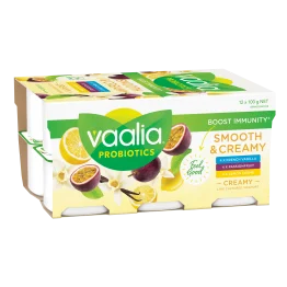 Vaalia Low Fat Smooth & Creamy Yoghurt (12 x 100g)