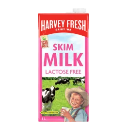 Harvey Fresh UHT Lactose Free Skim Milk (1L)