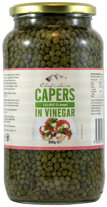 Chef's Choice Capers Lilliput in Vinegar (950g)