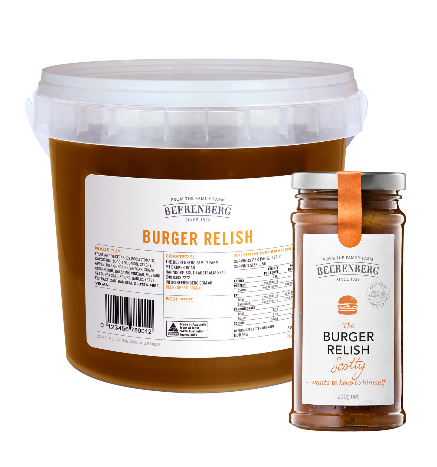 Burger Relish (2kg Tub)