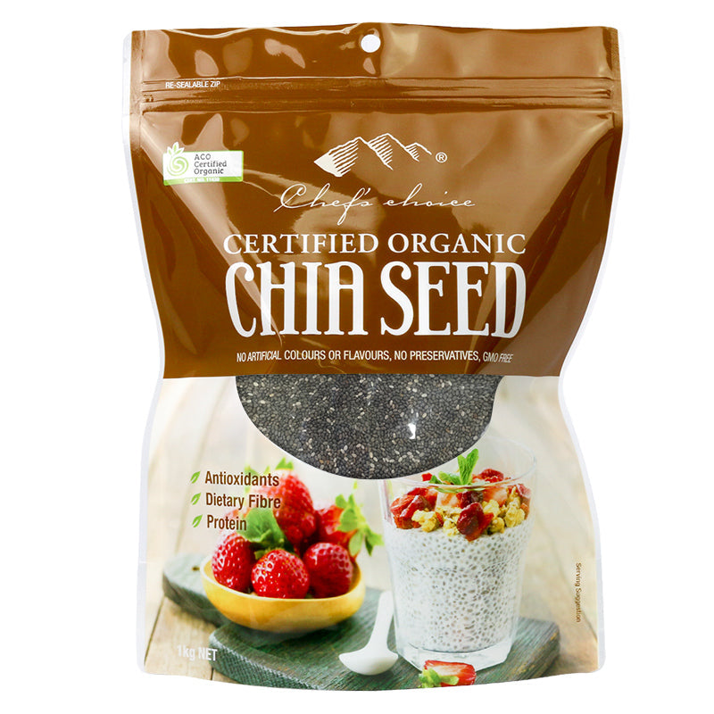 Chef's Choice Organic Black Chia Seed (1kg)