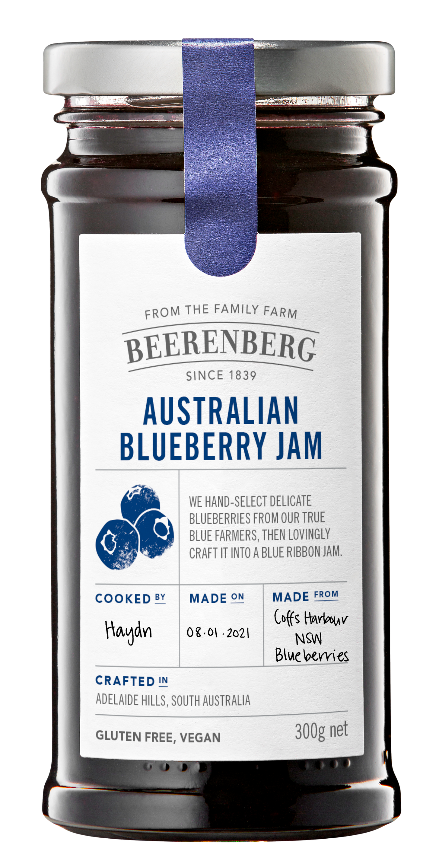 Blueberry Jam (8 x 300g)