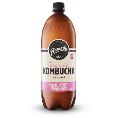 Remedy Kombucha Raspberry Lemonade (6 x 1.25L)