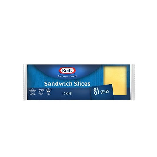 Kraft Sandwich Cheese 81 slices (1.5kg)