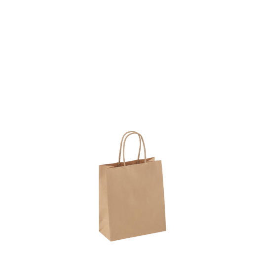 Paper Bag Petite Twist Handle Brown