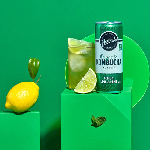 Remedy Kombucha Lemon Lime & Mint (24 x 250ml)