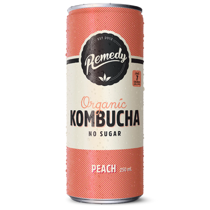 Remedy Kombucha Peach (24 x 250ml)