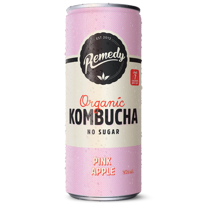 Remedy Kombucha Pink Apple (24 x 250ml)