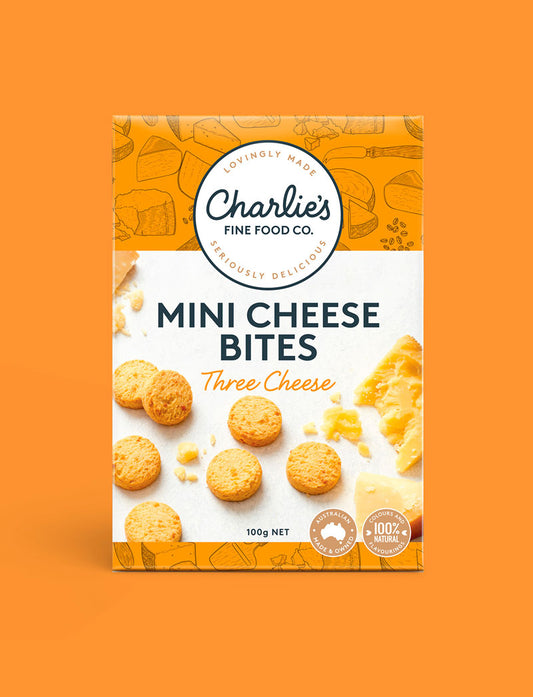Charlie’s Mini Cheese Bites - Three Cheese