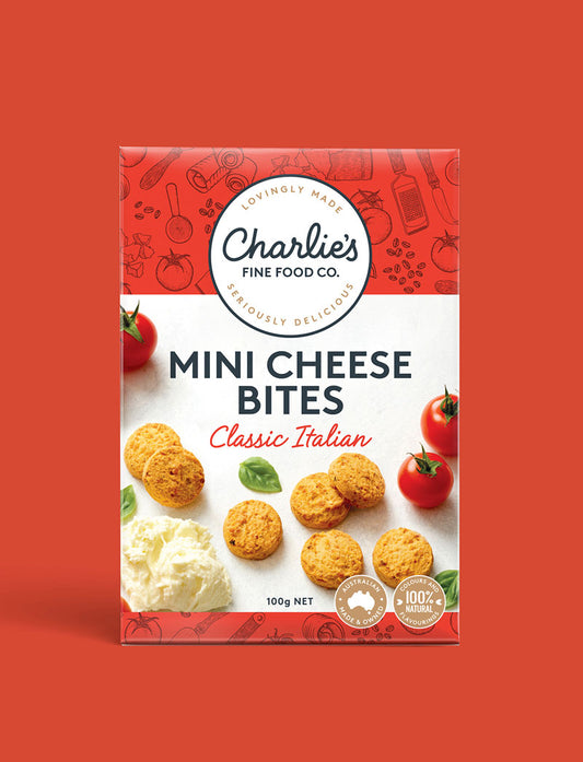 Charlie’s Mini Cheese Bites - Parmesan Tomato