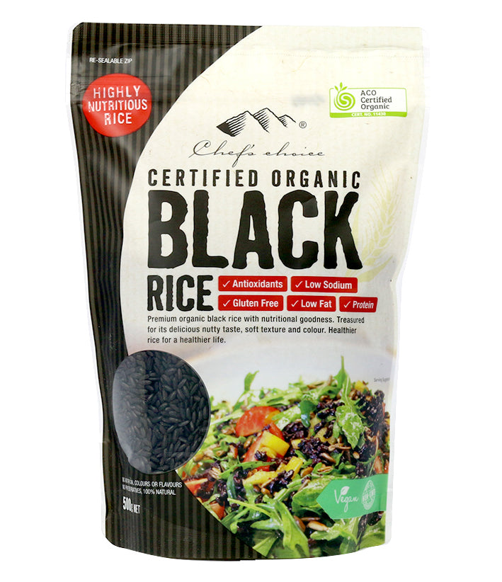 Chef's Choice Organic Black Rice (500g)