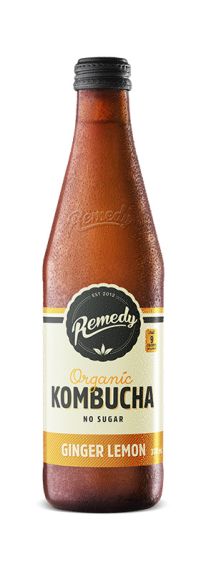 Remedy Kombucha Ginger Lemon - 12 x 330ml