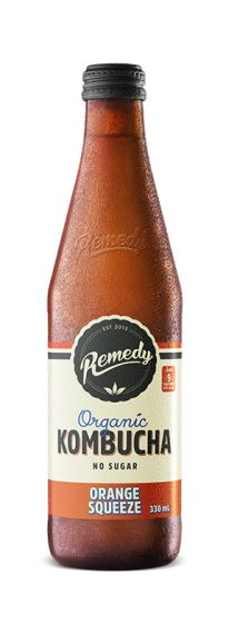 Remedy Kombucha Orange Squeeze - 12 x 330ml