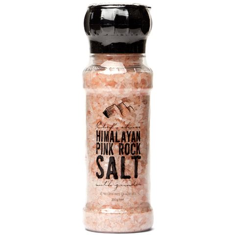 Chef's Choice Himalayan Pink Rock Salt With Grinder (200g)