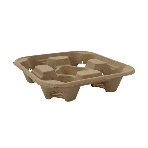 Drink Tray Pulp Moulded (4 Cup)