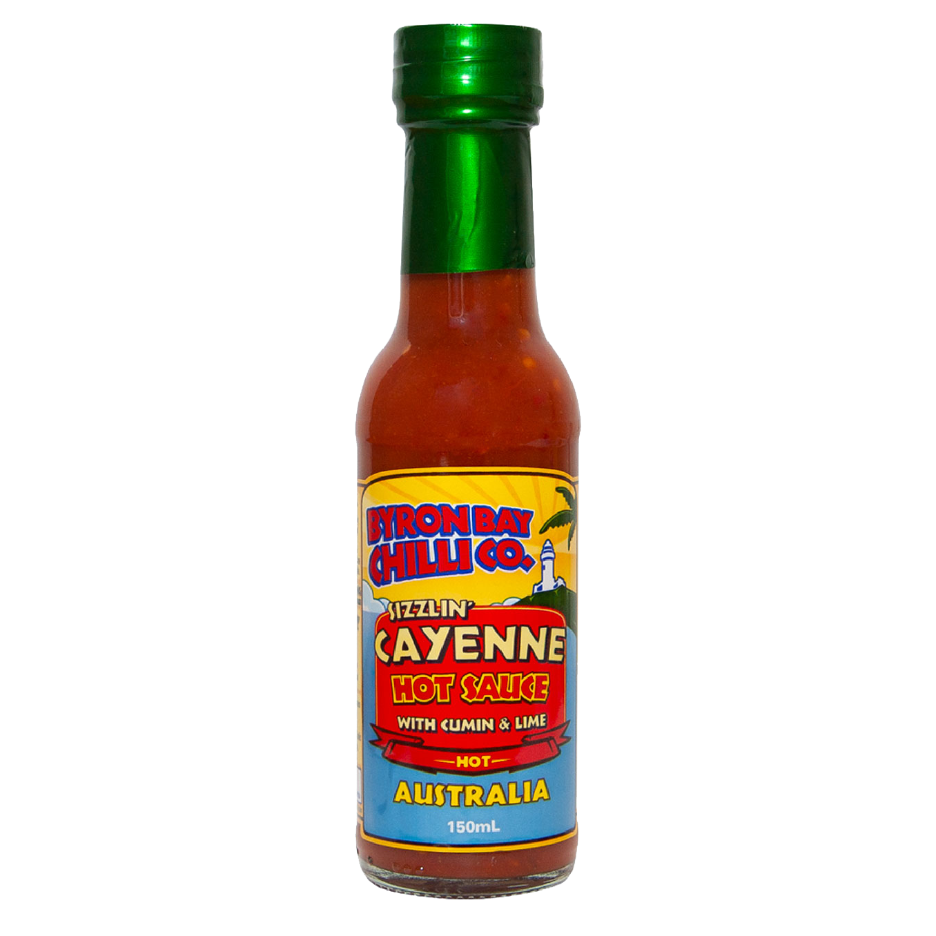 Sizzlin’ Cayenne Hot Sauce With Cumin & Lime (8 x 250ml)