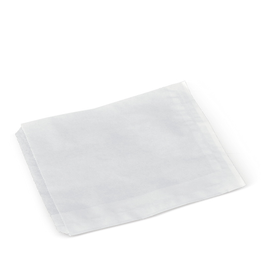 Detpak Grease Proof Lined Bag White 1 Long (243 x 200mm)