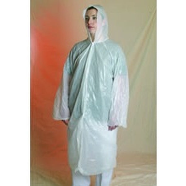 Allcare Poncho with Hood and Sleeves White 125x80 - CT of 200