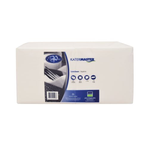 Katermaster Lunch Napkin Quilted 2 Ply 1/4 Fold - CT of 2000