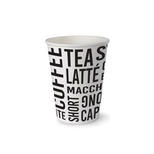 Katermaster Hot Cup Single Wall Text 8oz - CT/1000