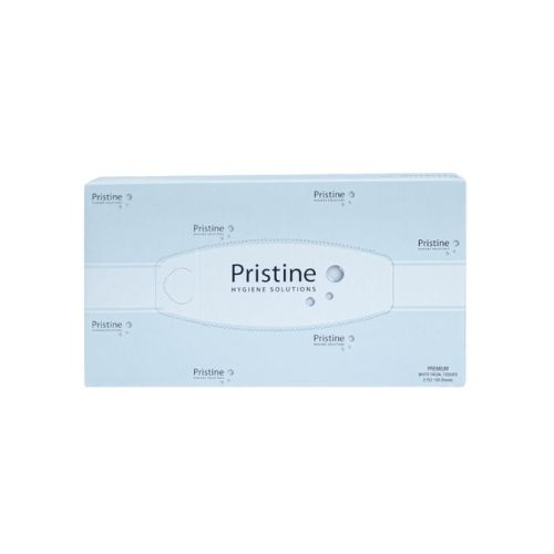 Pristine Premium Facial Tissue Flat Box 2 Ply 100 Tissues Per Box - CT of 48
