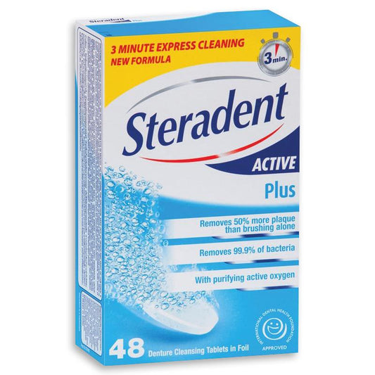 Steradent Active Plus Tablet 48s4 - CT of 24