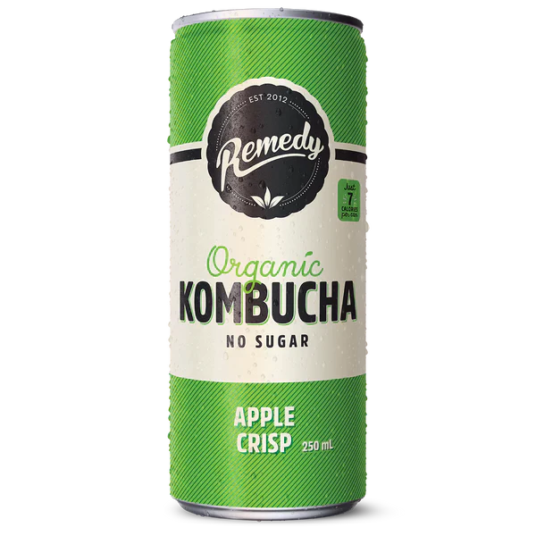 Remedy Kombucha Apple Crisp (24 x 250ml) | Subscription