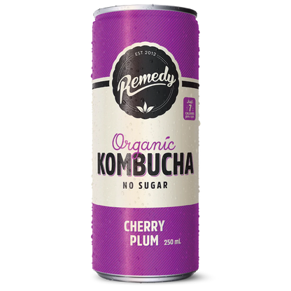 Remedy Kombucha Cherry Plum (24 X 250ml) | Subscription