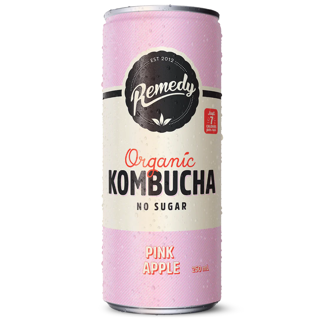 Remedy Kombucha Pink Apple (24 x 250ml) | Subscription