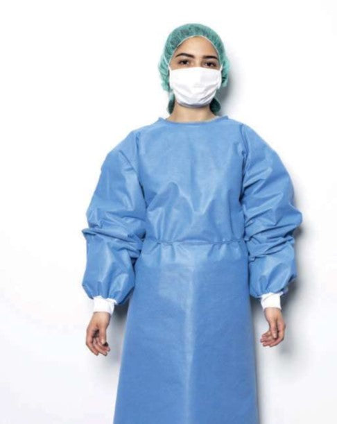 Softmed Isolation Gown Level 2 SMS Blue CT of 50
