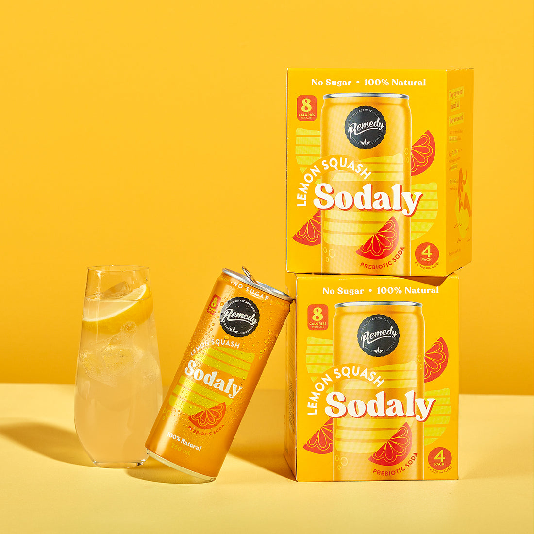 Remedy Sodaly Lemon Squash (24 x 250ml) | Subscription