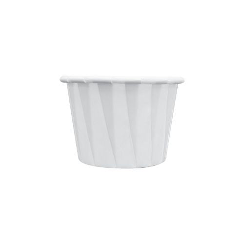 Sustain Paper Portion Cup Pleated White 28ml - CT/5000