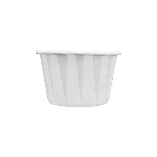 Sustain Paper Portion Cup Pleated White 35ml - CT/5000