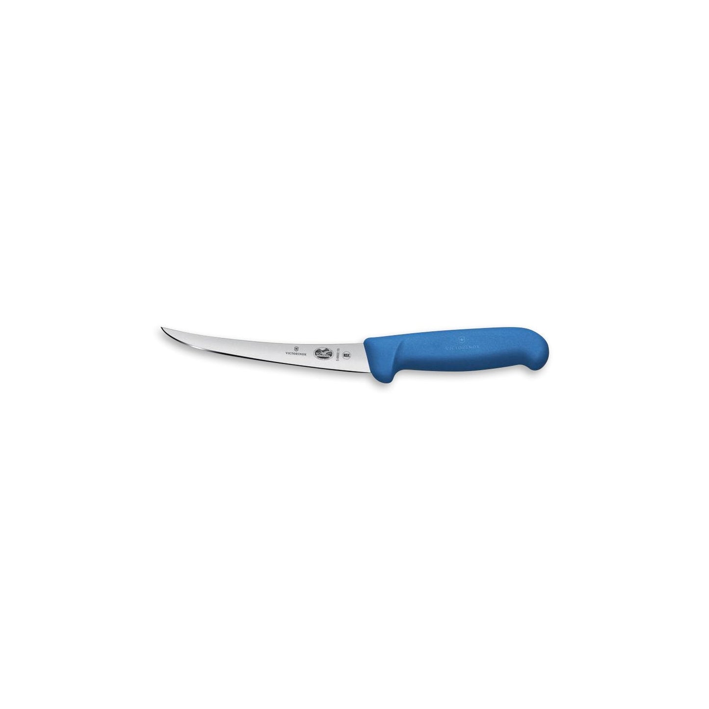 Knife Victorinox Fibrox Boning Narrow Curved Blue 6" - Each