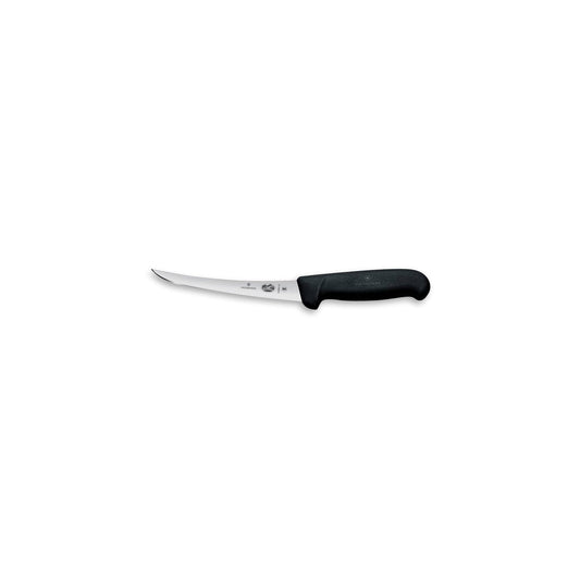 Knife Victorinox Fibrox Boning Narrow Curved Black 6" - Each