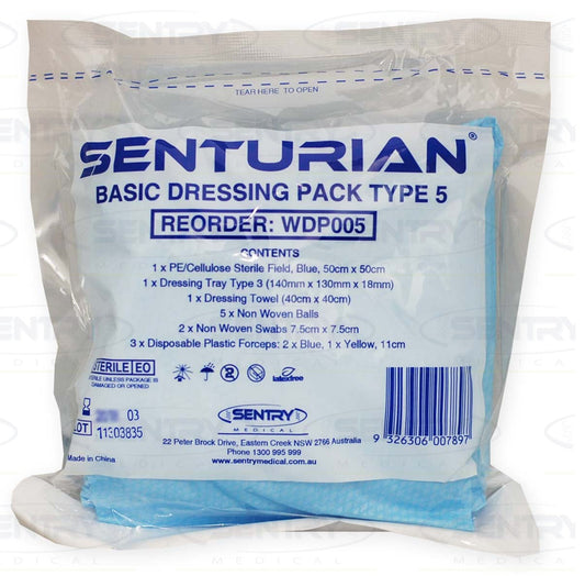 Sentry Medical Senturian Basic Dressing Pack #5 Tear Pack - Each