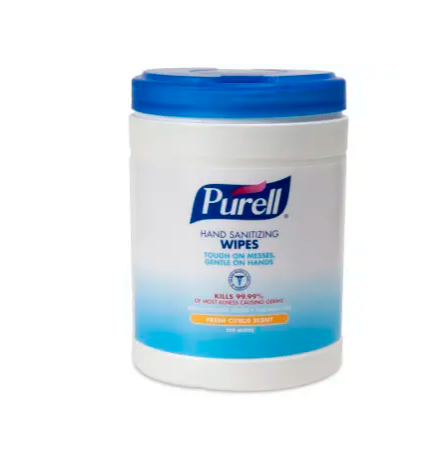 Gojo Purell Hand Sanitising Wipes 270 Count Canister - CT of 6