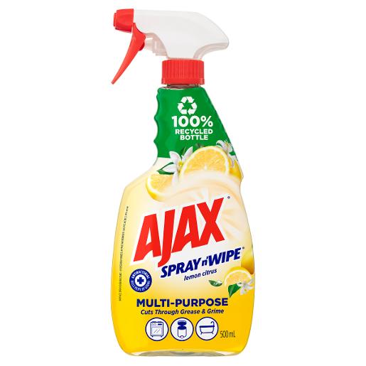 Ajax Colgate-Palmolive Ajax Spray & Wipe Lemon Trigger 500ml - CT of 8